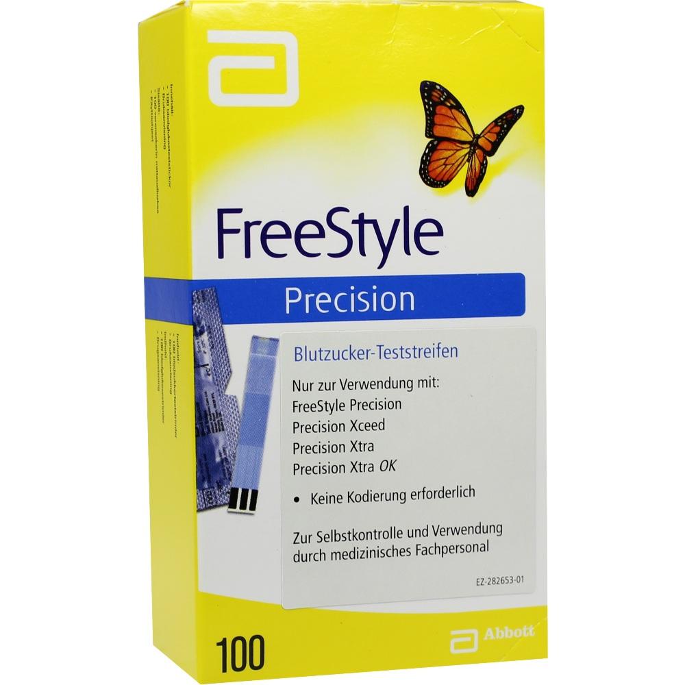 FREESTYLE Precision Blutzucker Teststr.o.Codier. 100 St Teststreifen 100 St