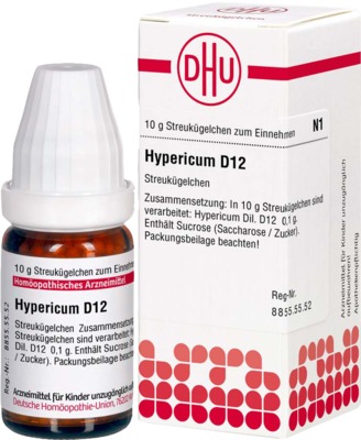 HYPERICUM D 12 Globuli 10 g Globuli