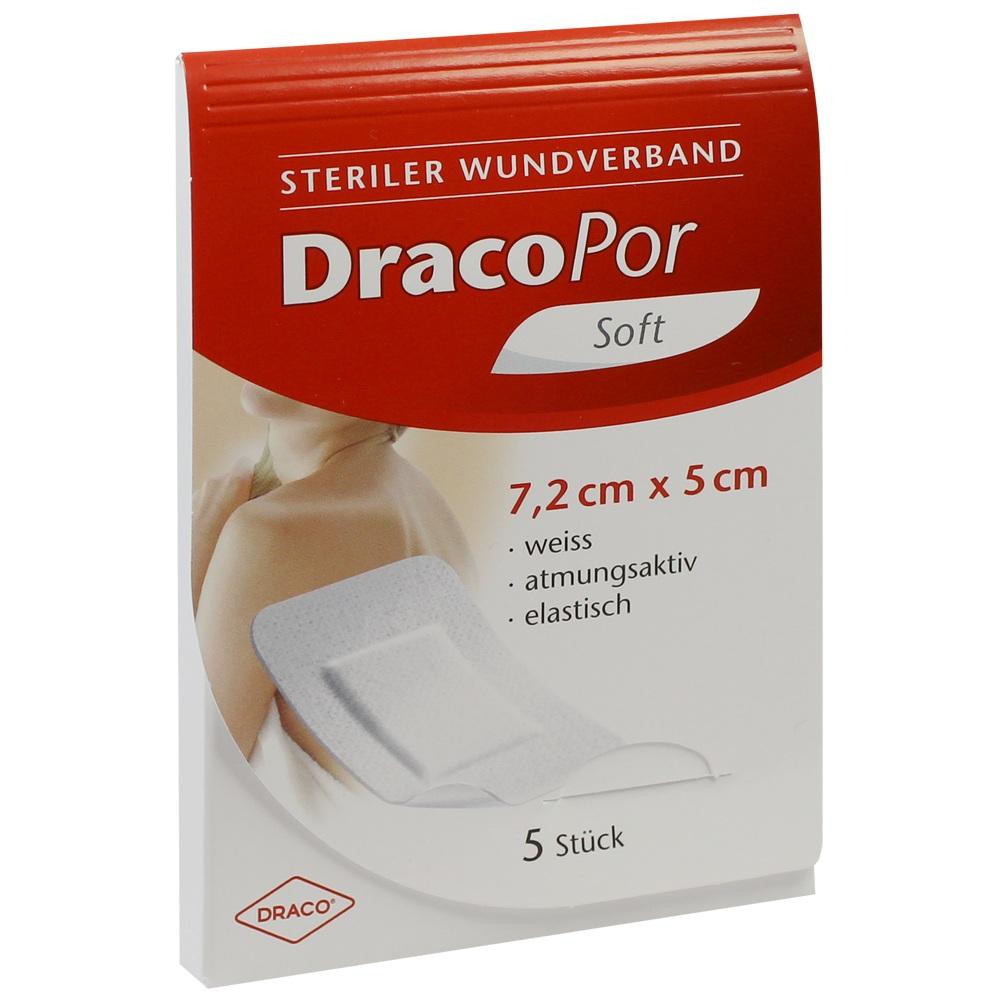 DRACOPOR Wundverband 5x7,2 cm steril 5 St Verband