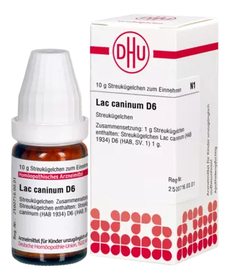 LAC CANINUM D 6 Globuli 10 g Globuli