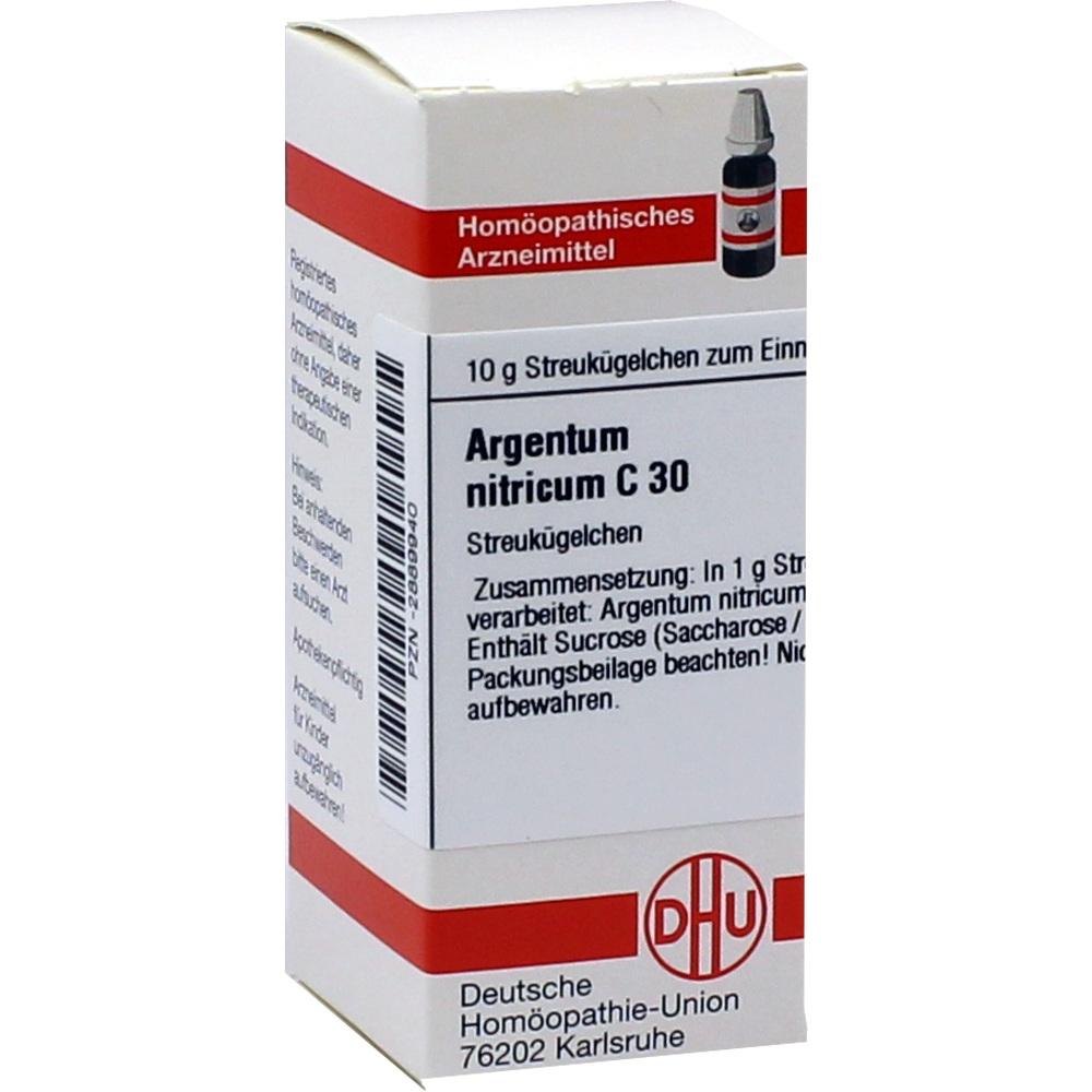 ARGENTUM NITRICUM C 30 Globuli 10 g Globuli