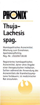 Phönix Thuja Lachesis spag. Tropfen 100 ml Mischung