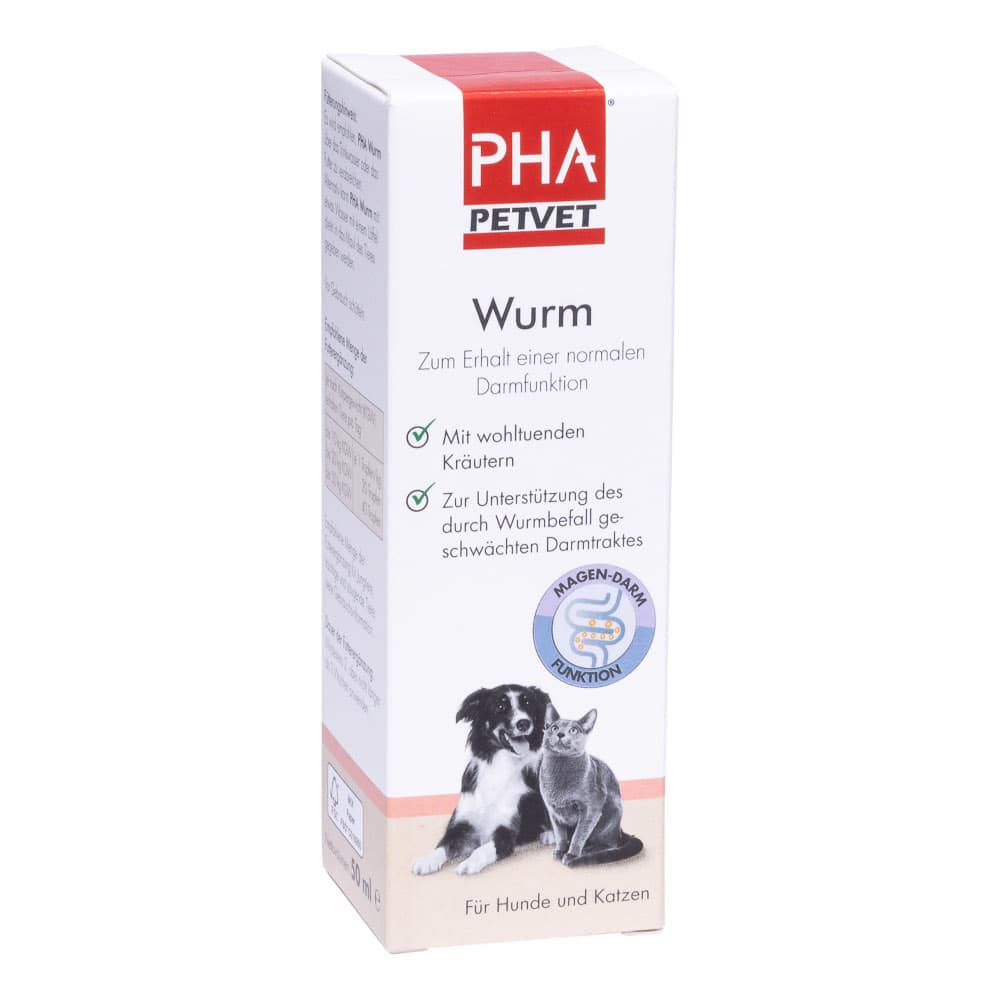 PHA Wurm für Hunde und Katzen 50 ml Tropfen