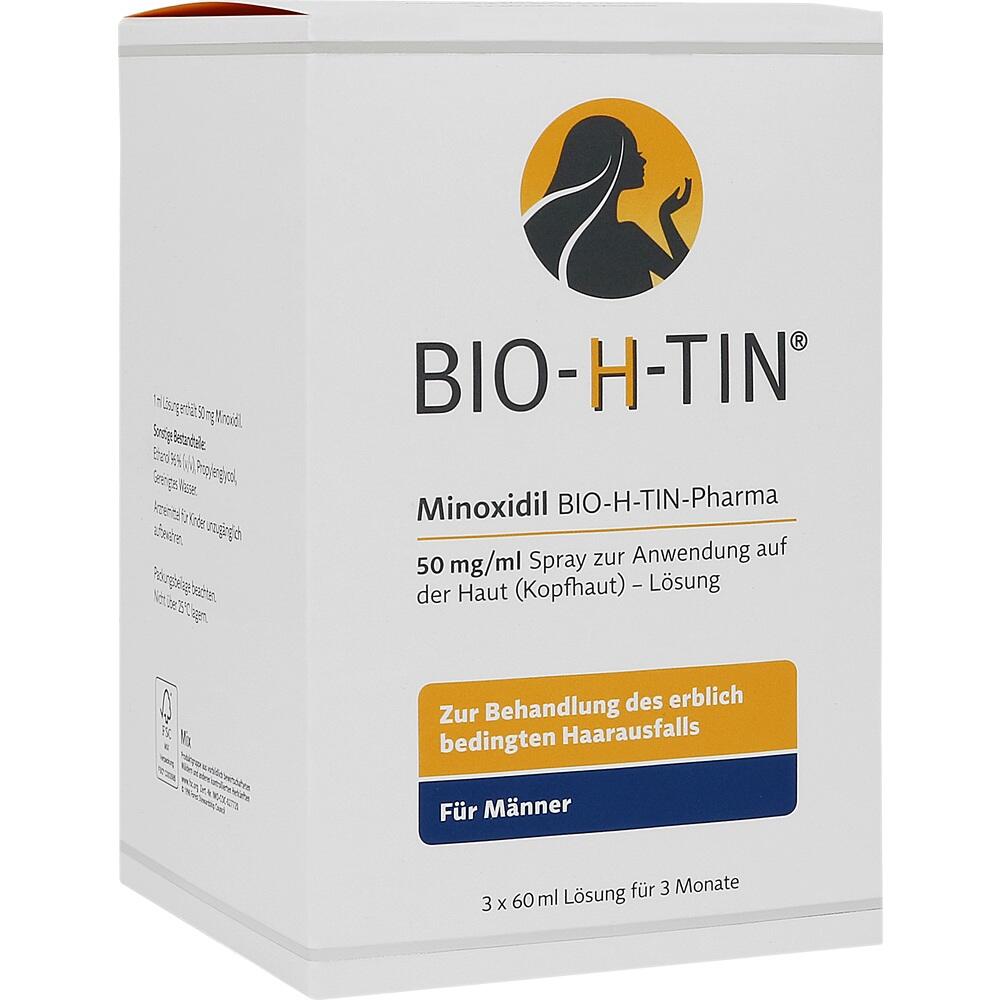 MINOXIDIL BIO-H-TIN Pharma FÜR MÄNNER 3X60 ml Lösung