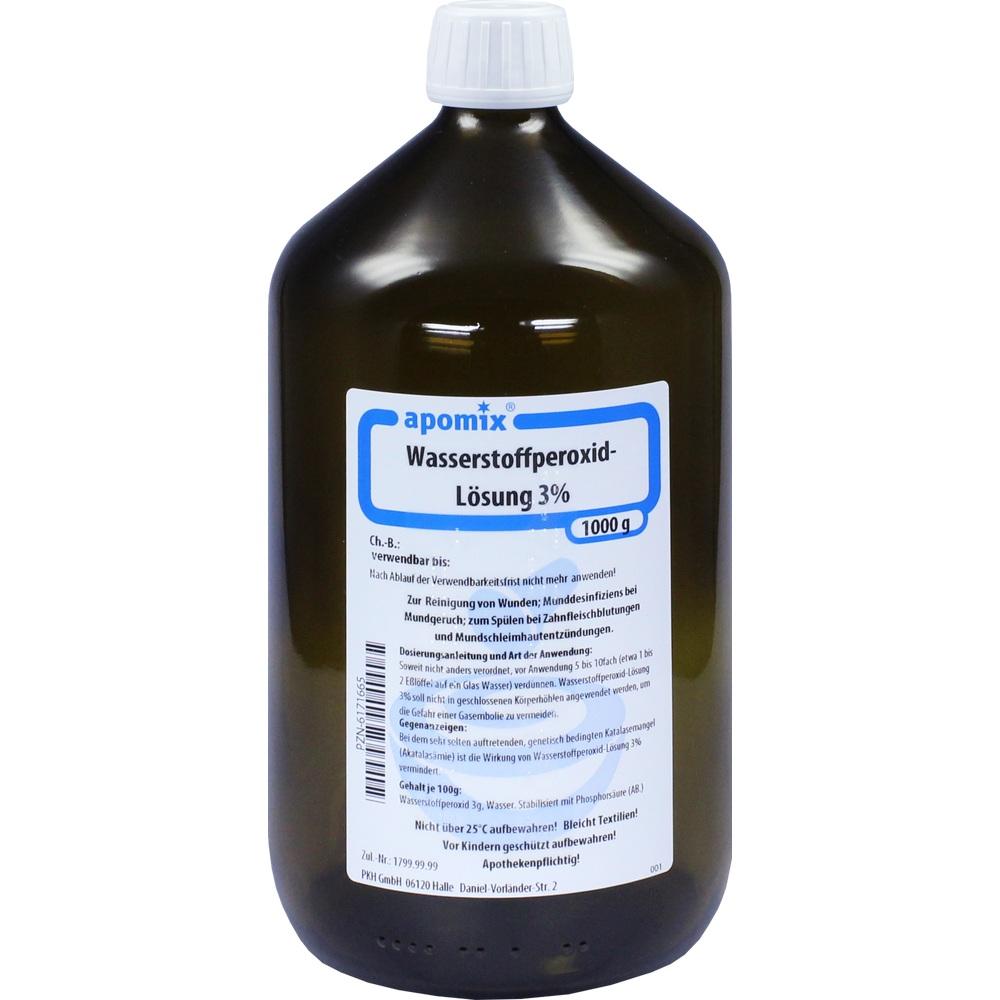 WASSERSTOFFPEROXID 3% DAB 10 Lösung 1000 g Lösung
