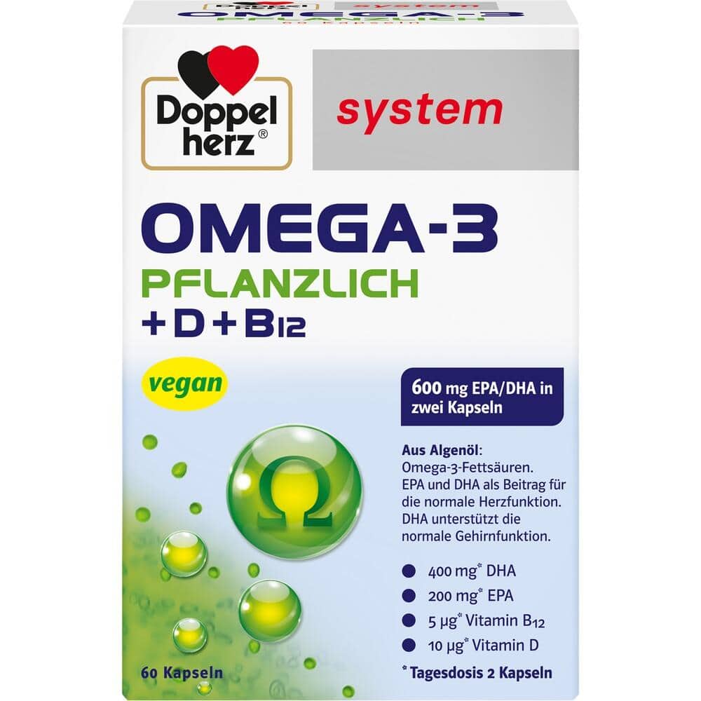Doppelherz system OMEGA-3 PFLANZLICH 60 St Kapseln