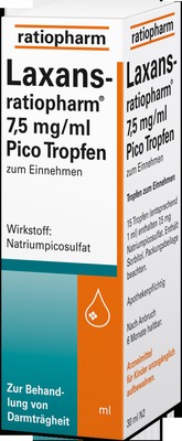 Laxans-ratiopharm 7,5mg/ml Pico 50 ml Tropfen
