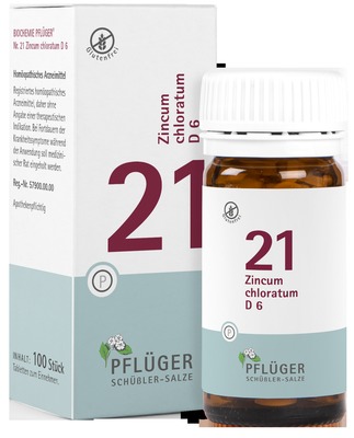 Schüßler-Salz Nr. 21 Zincum chloratum D6 100 St Tabletten