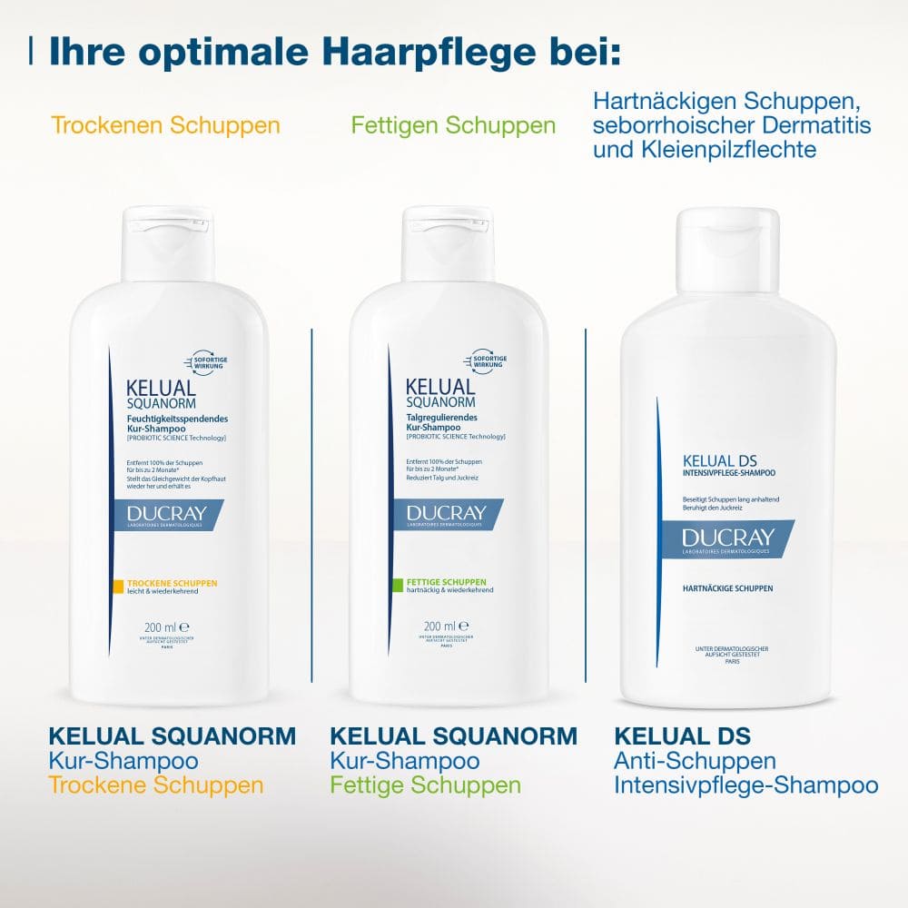 DUCRAY KELUAL SQUANORM Shampoo Trockene Schuppen 200 ml Shampoo