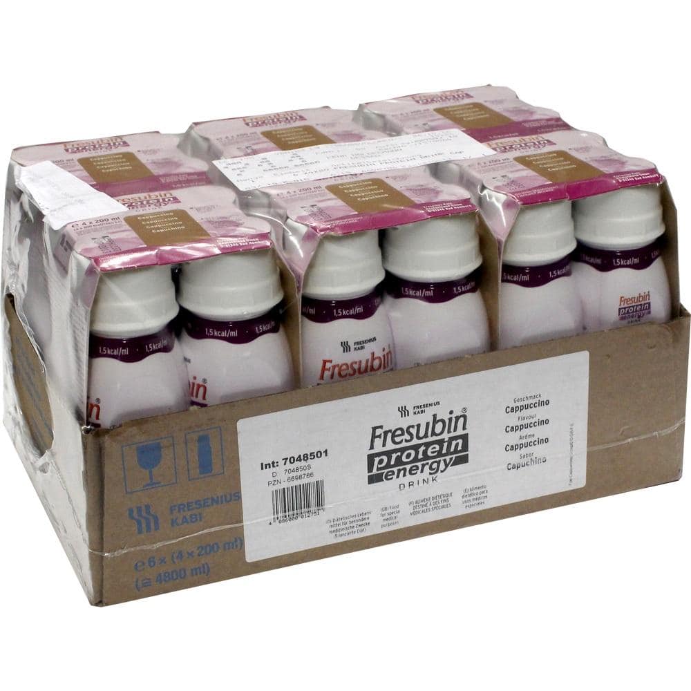 Fresubin Protein Energy DRINK Trinknahrung Cappuccino 6X4X200 ml Lösung