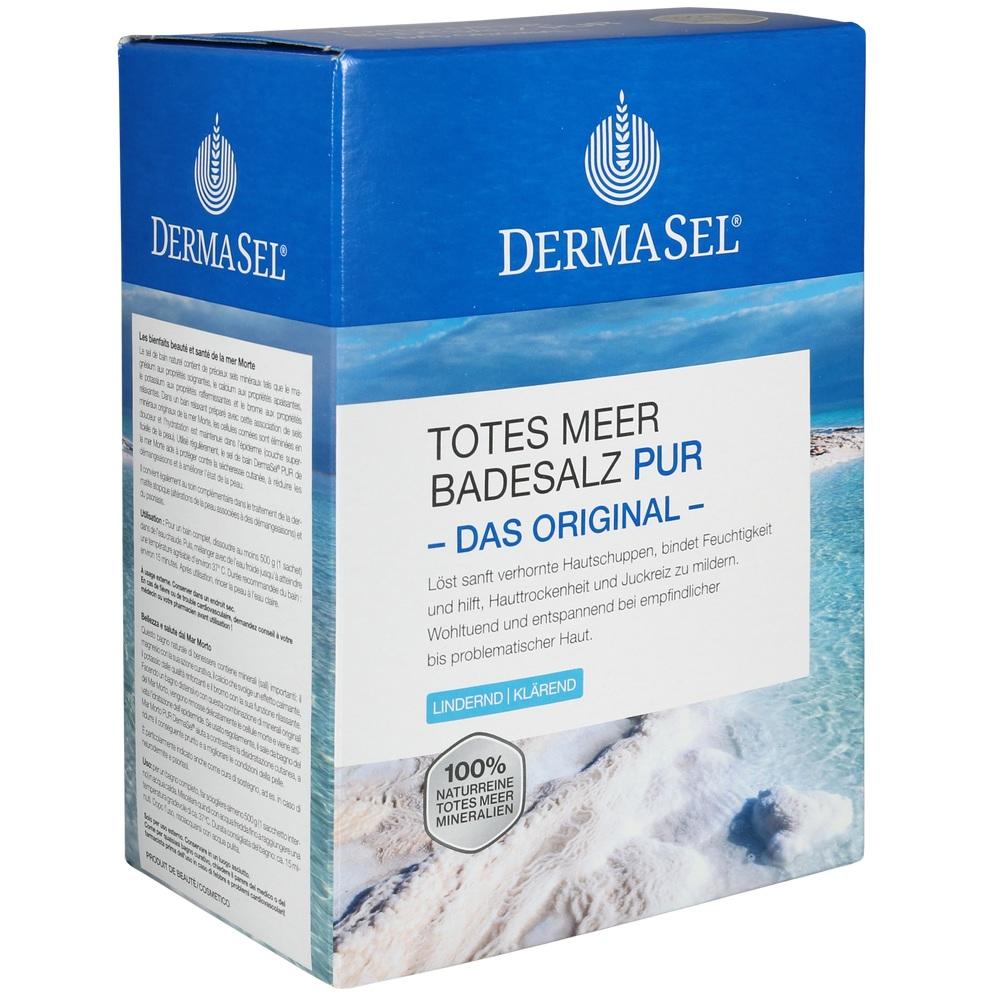 DERMASEL Totes Meer Badesalz Pur 1.5 kg Salz