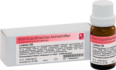 LEDUM D 6 Globuli 10 g Globuli