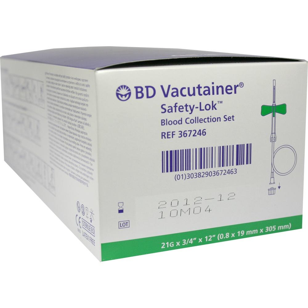 BD VACUTAINER Safety Lok Sicherheitspunktionsbesteck grün 50 St