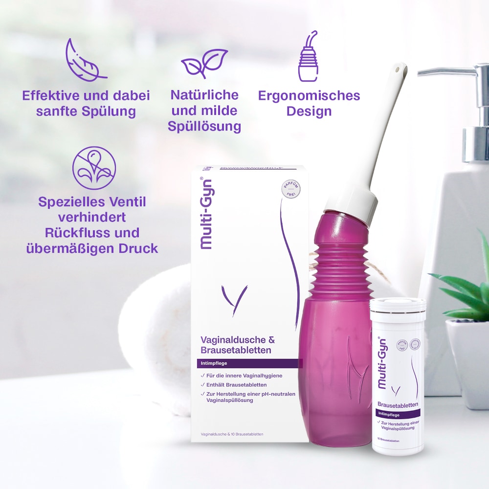 Multi-Gyn Vaginaldusche Kombipack 1 Packung Brausetabletten