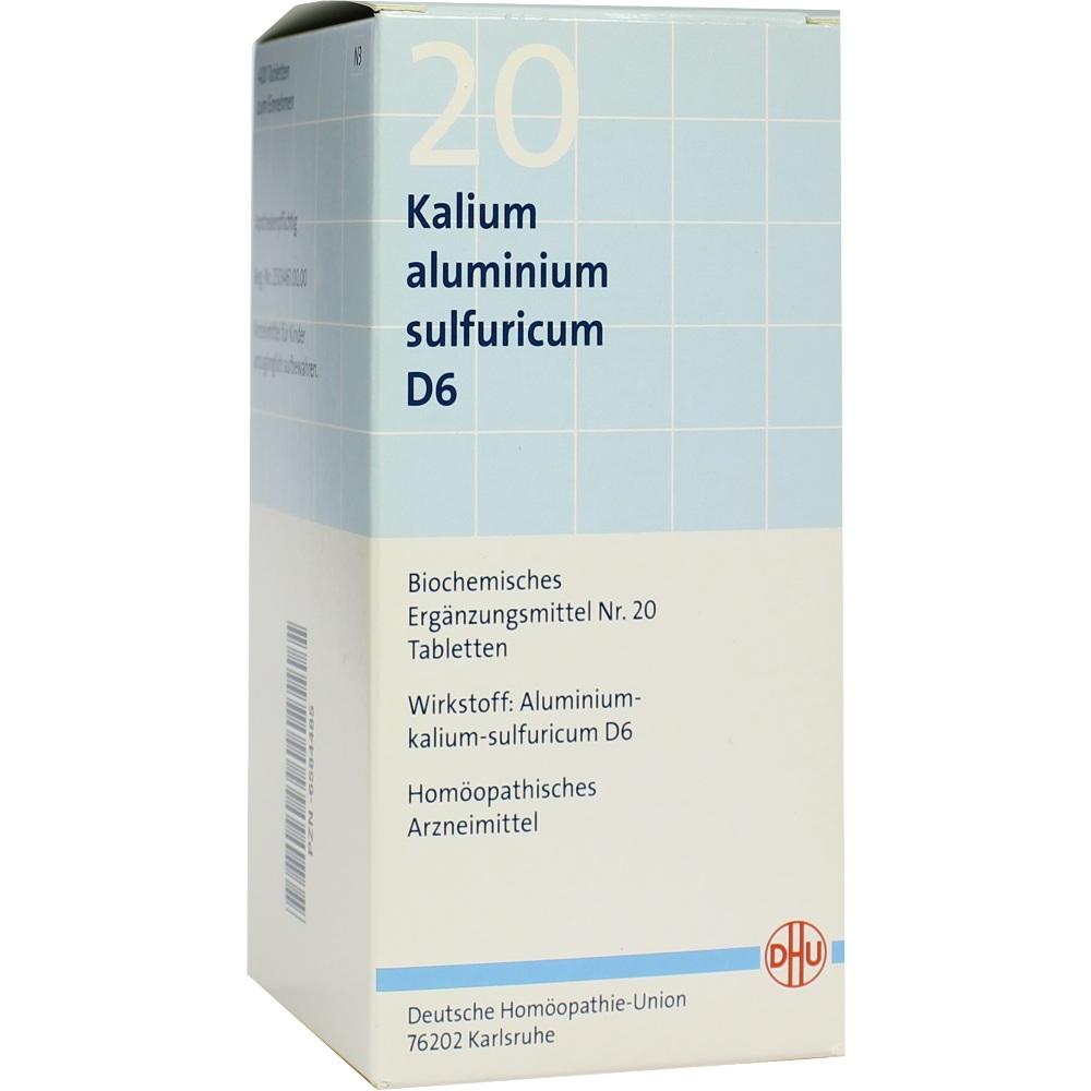 DHU Schüssler-Salz Nr. 20 Kalium alum.sulfur.D 6 Tabletten 420 St Tabletten
