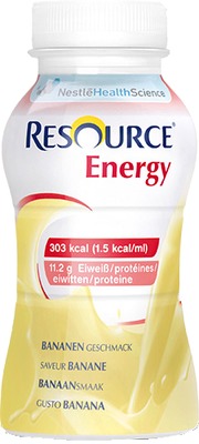 resource energy Banane 4X200 ml Flüssigkeit