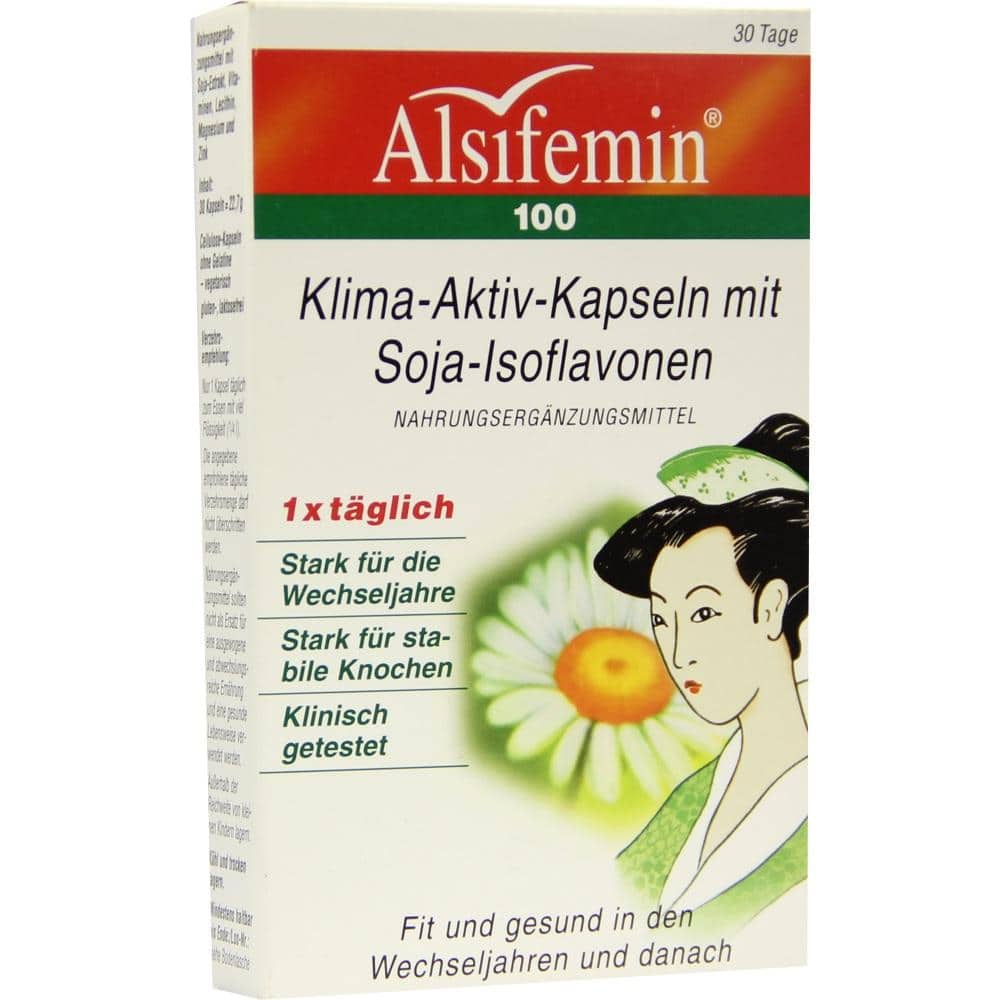 Alsifemin 100 Klima-Aktiv-Kapseln mit Soja-Isoflavonen 30 St Kapseln