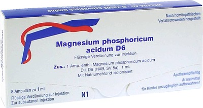 WELEDA MAGNESIUM PHOSPHORICUM ACIDUM D 6 Ampullen 8X1 ml Ampullen