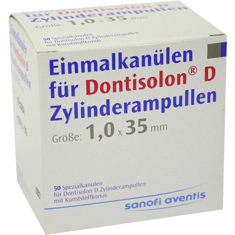 DONTISOLON D Einm.Kan.f.Dontisolon D Zyl.Amp. 50 St Kanüle