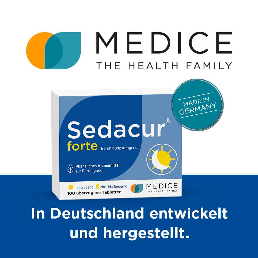 Sedacur forte bei Einschlafstörungen & Unruhezuständen 100 St Überzogene Tabletten