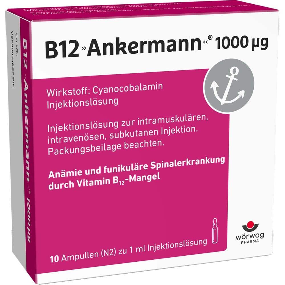 B12 Ankermann 1000 µg 10X1 ml Injektionslösung