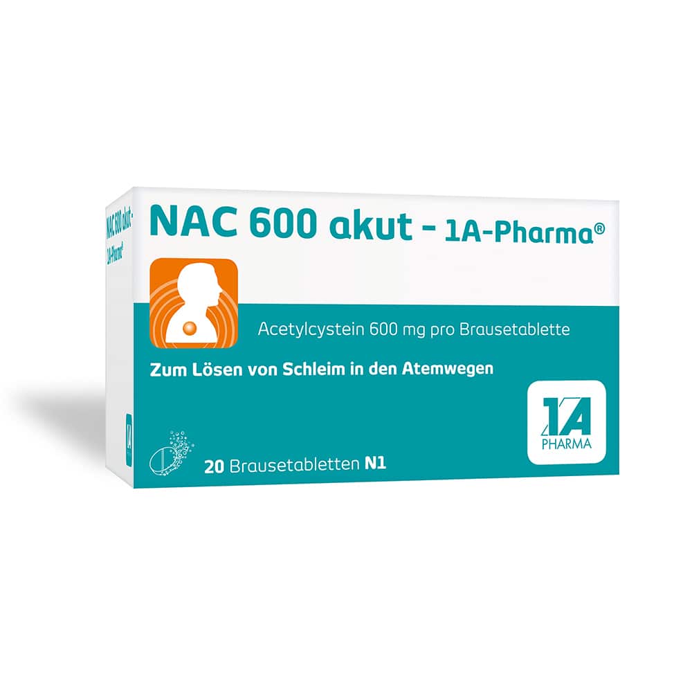 NAC 600 akut - 1A Pharma 20 St Brausetabletten