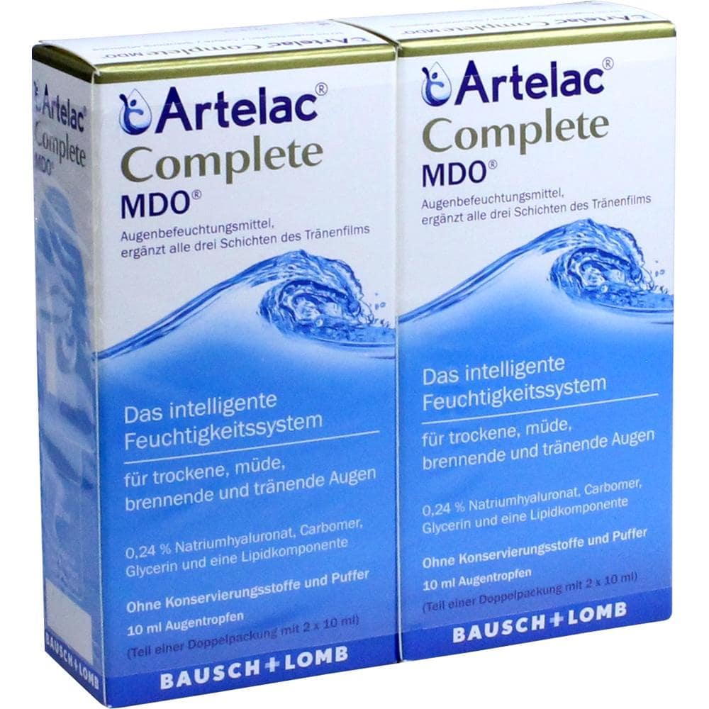 Artelac Complete MDO Augentropfen für trockene Augen 2X10 ml Augentropfen