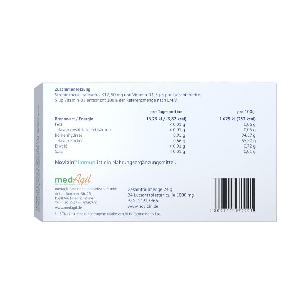 NOVIZIN immun Lutschtabletten 24 St Lutschtabletten