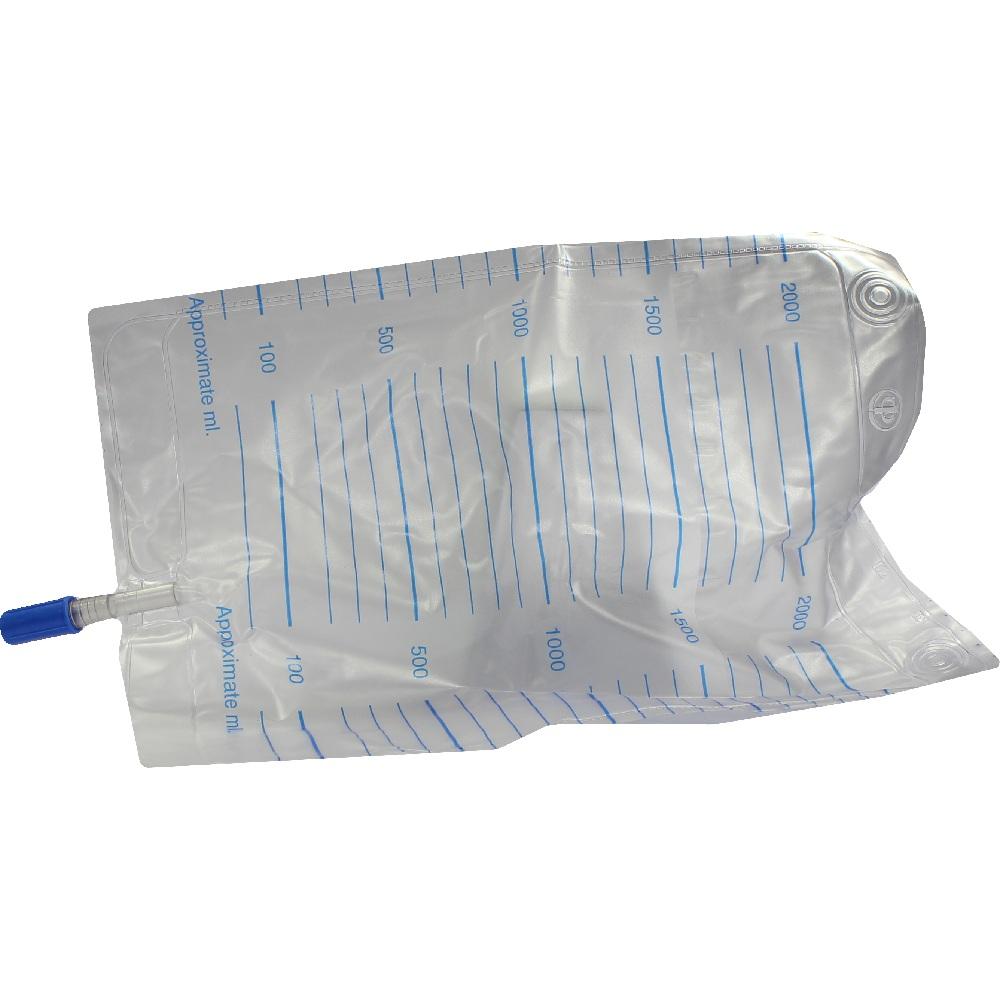 URINBEUTEL unsteril 2 l Rücklaufsp.Bodenabl. 2000 ml Beutel