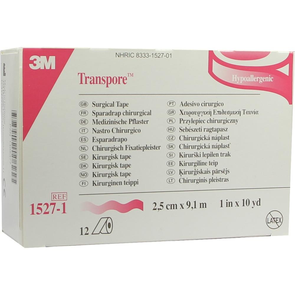 TRANSPORE 2,5 cmx9,1 m Pflaster 12 St Pflaster