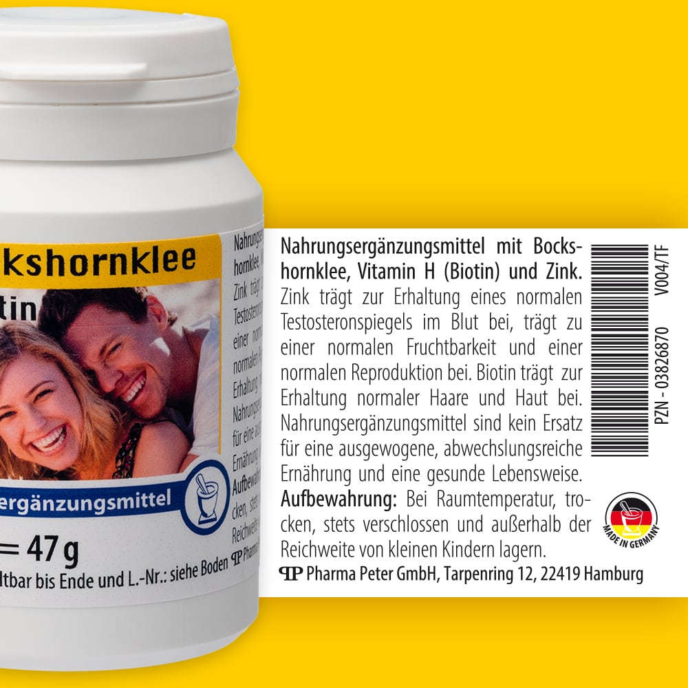BOCKSHORNKLEE+Biotin Kapseln 60 St Kapseln