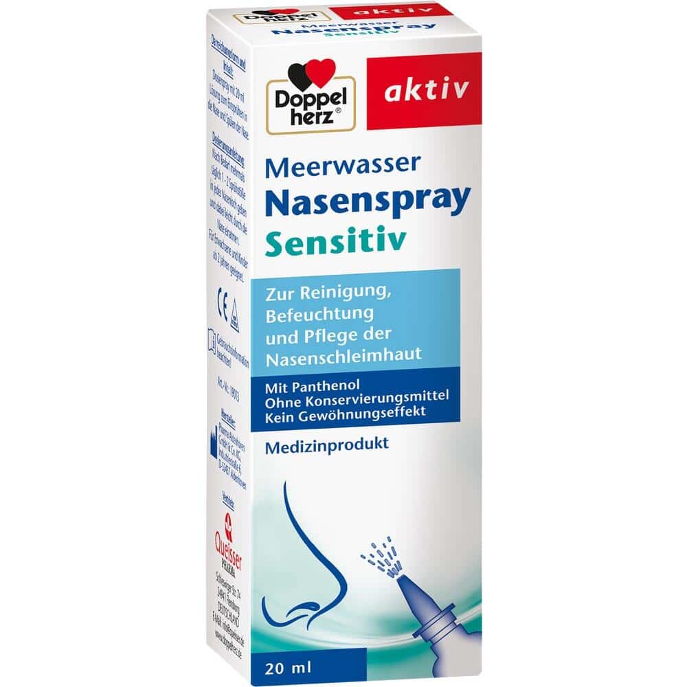 Doppelherz aktiv Meerwasser Nasenspray Sensitiv 20 ml Spray