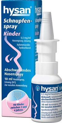HYSAN Schnupfenspray Kinder 0,5mg/ml 10 ml Nasenspray