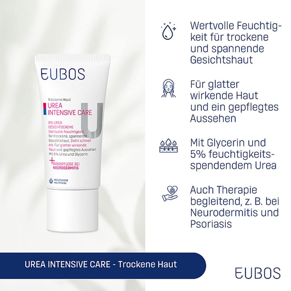 EUBOS TROCKENE Haut Urea 5% Gesichtscreme 50 ml Creme