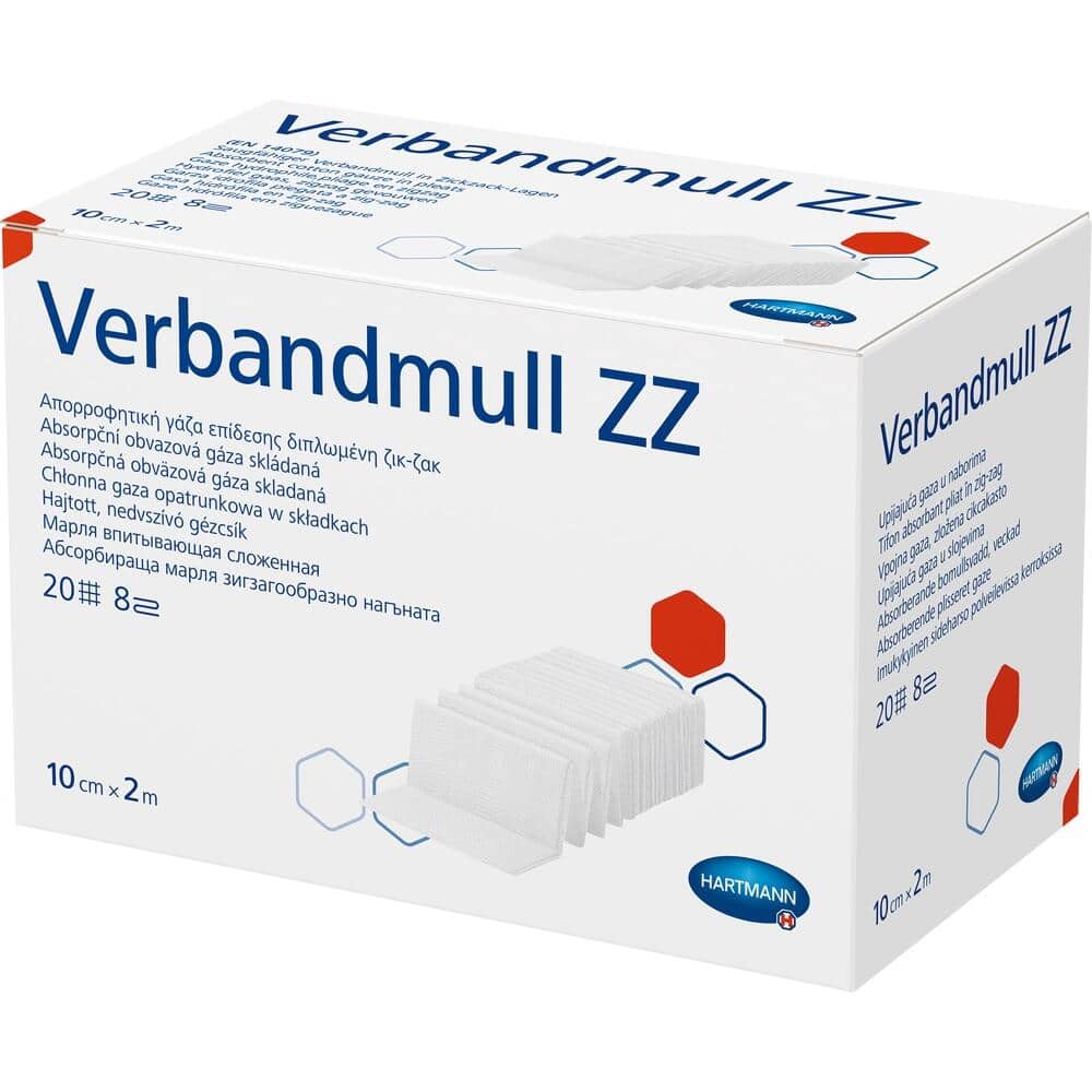 VERBANDMULL Hartmann 10 cmx2 m zickzack 1 St Verband