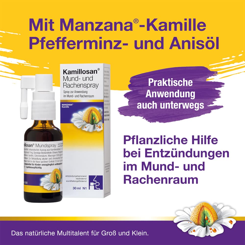 Kamillosan Mund- und Rachenspray 30 ml Spray