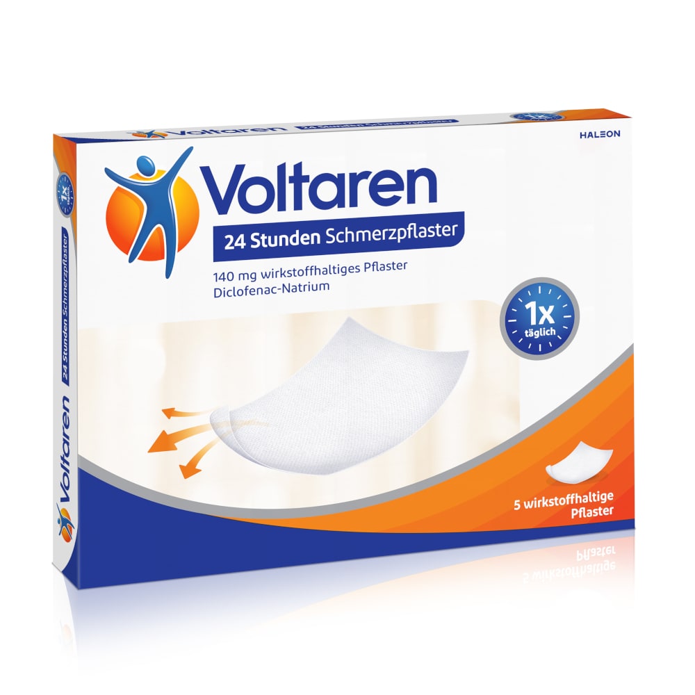 Voltaren 24 Stunden Schmerzpflaster 5 St Pflaster