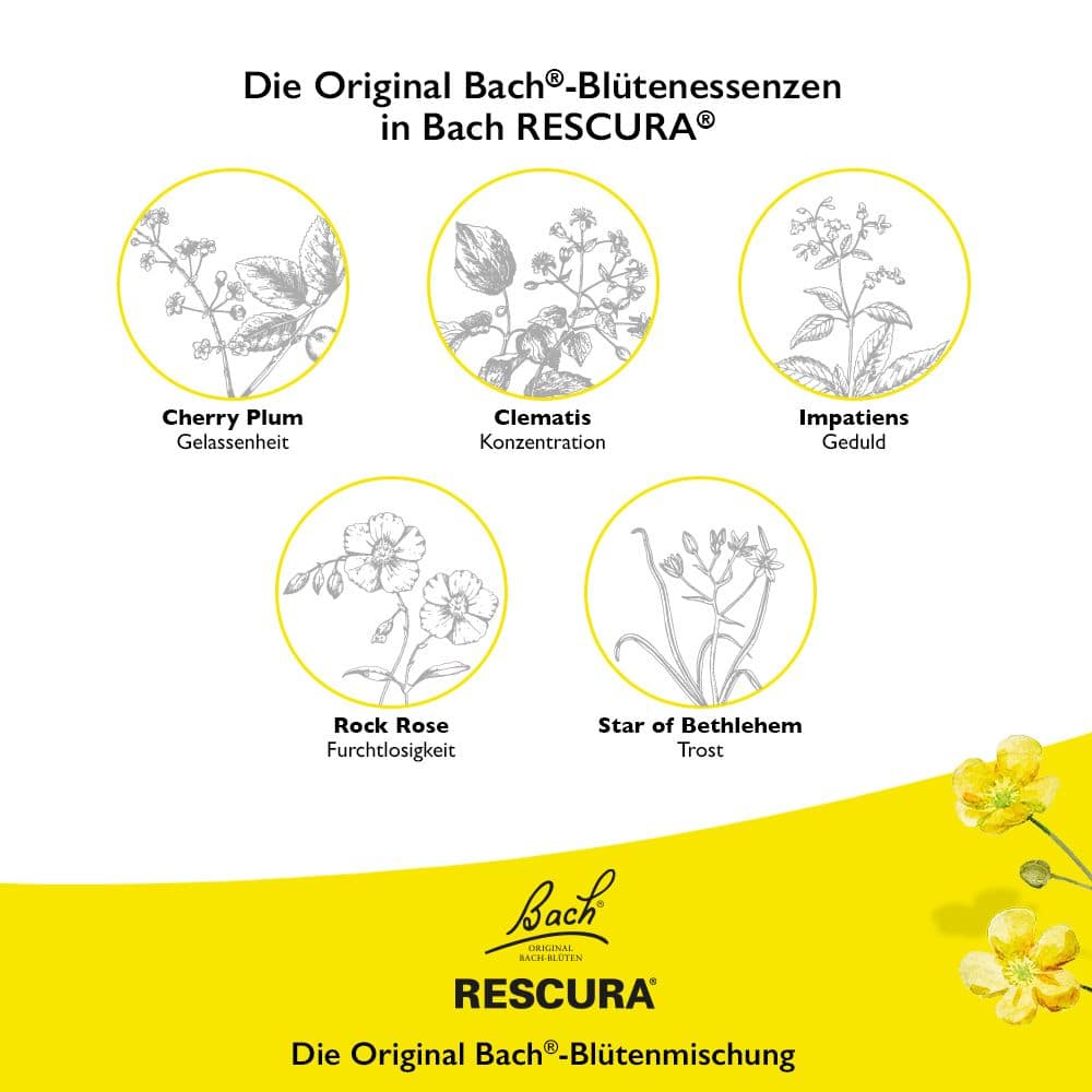 Bachblüten RESCURA Pastillen, Schwarze Johannisbeere 50 g Pastillen
