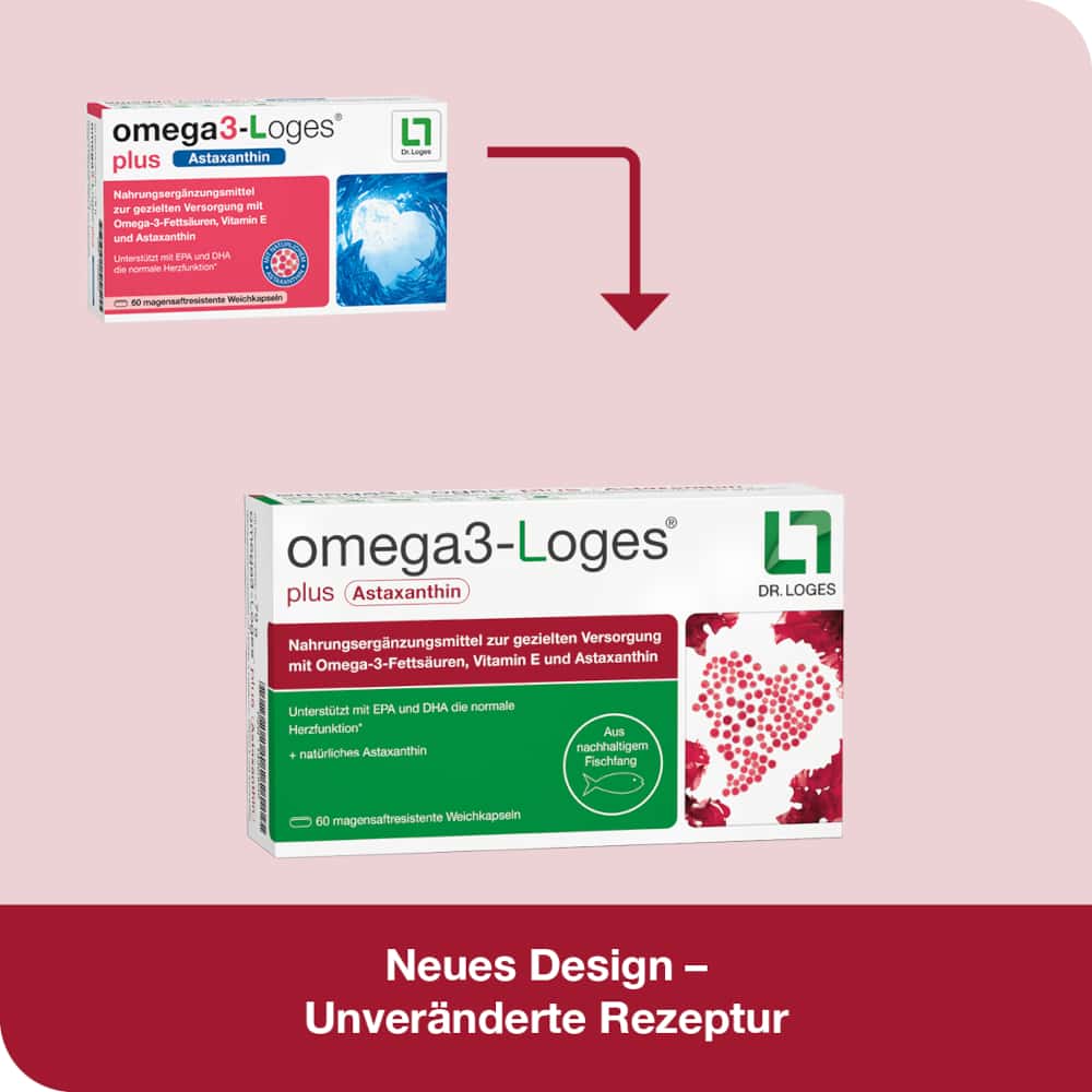 omega 3-Loges plus Astaxanthin 60 St Kapseln