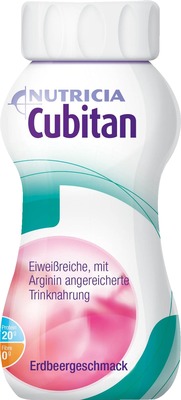 NUTRICIA Cubitan Erdbeer 4X200 ml Flüssigkeit