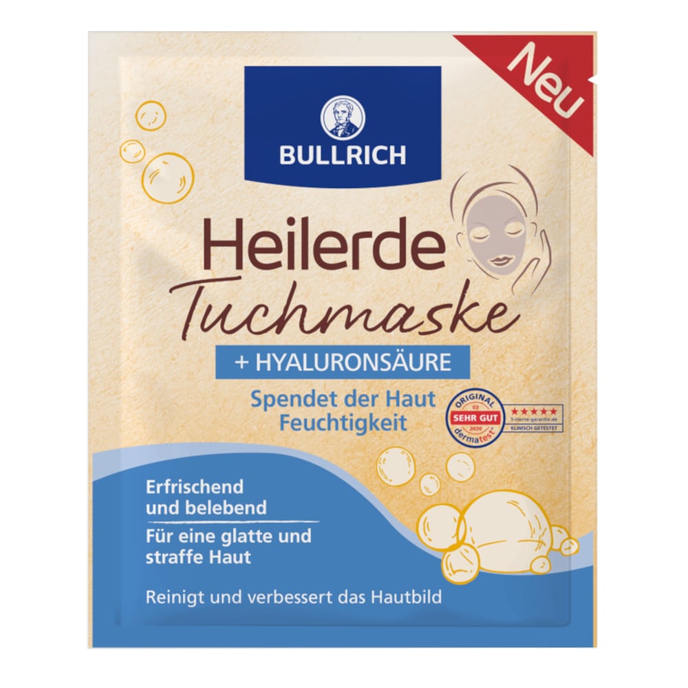 Bullrich Tuchmaske Hyaluronsäure  1 St Gesichtsmaske