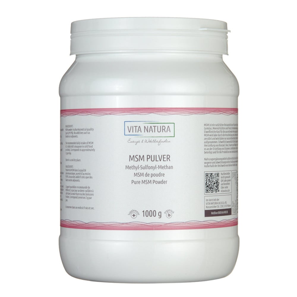 MSM PULVER Methylsulfonylmethan Pulver 1000 g Pulver