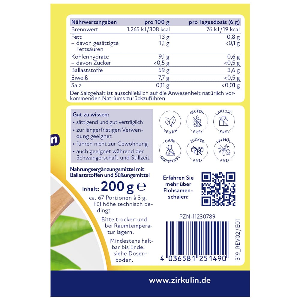 Zirkulin Flohs. OrChiaLein 200g 25149ALT 200 g Pulver