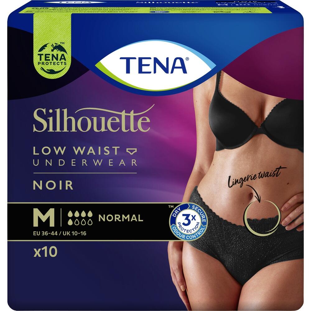 TENA Silhouette NOIR NORMAL M Hüfthohe Pants 10 St