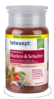 tetesept MEERESSALZ Rücken & Schulter 600 g Salz
