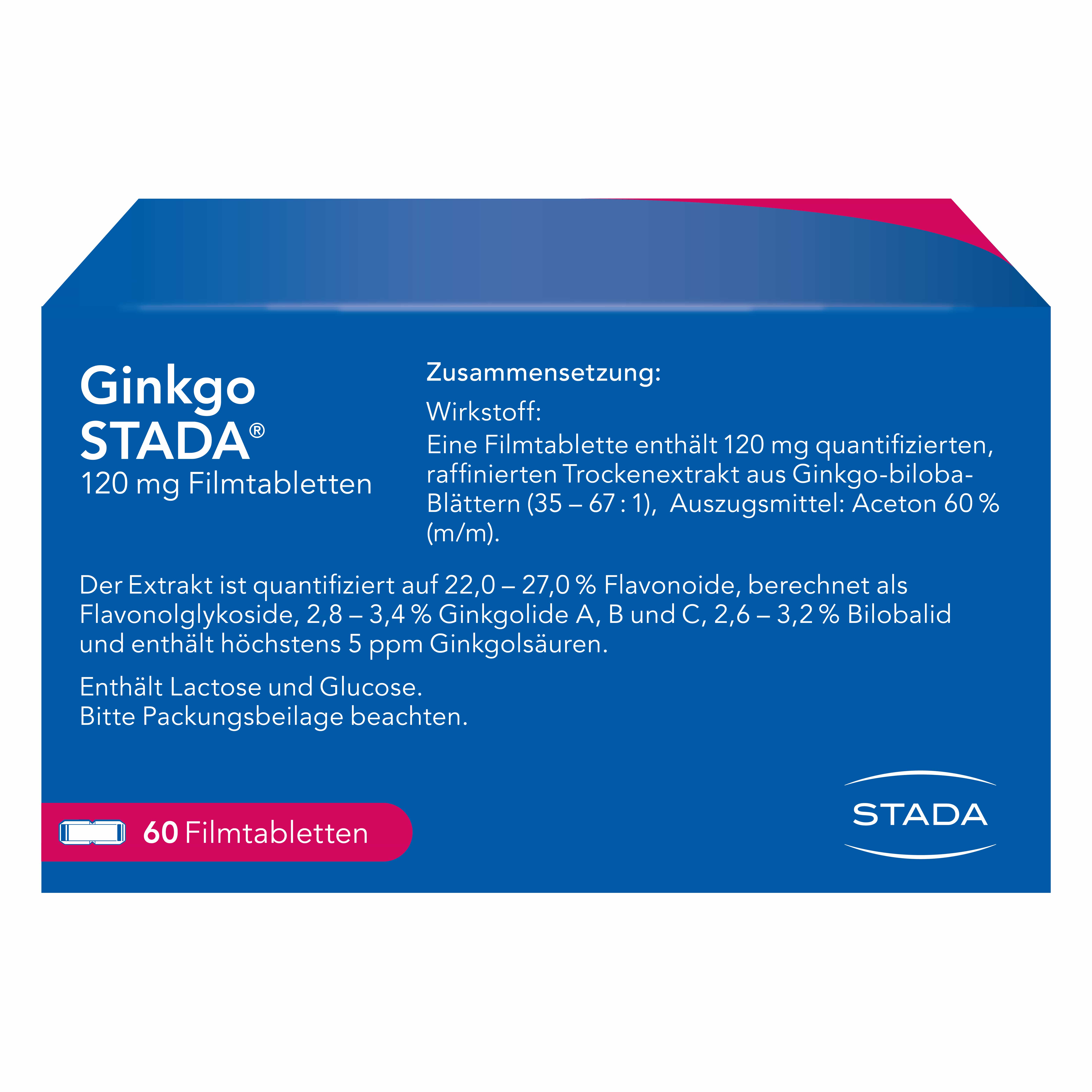 Ginkgo STADA 120mg - 2x 15 €-Aktion*  60 St Filmtabletten