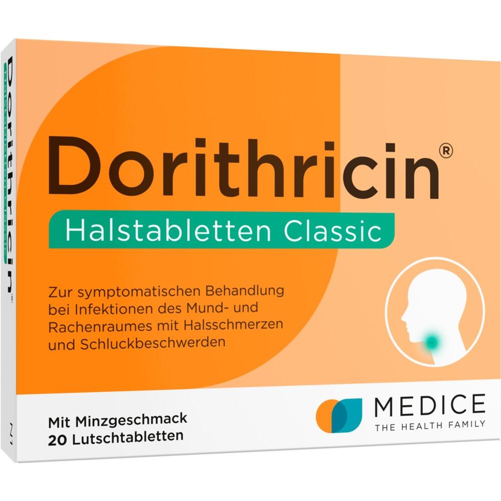 Dorithricin Classic Lutschtabletten bei Halsschmerzen  20 St Lutschtabletten