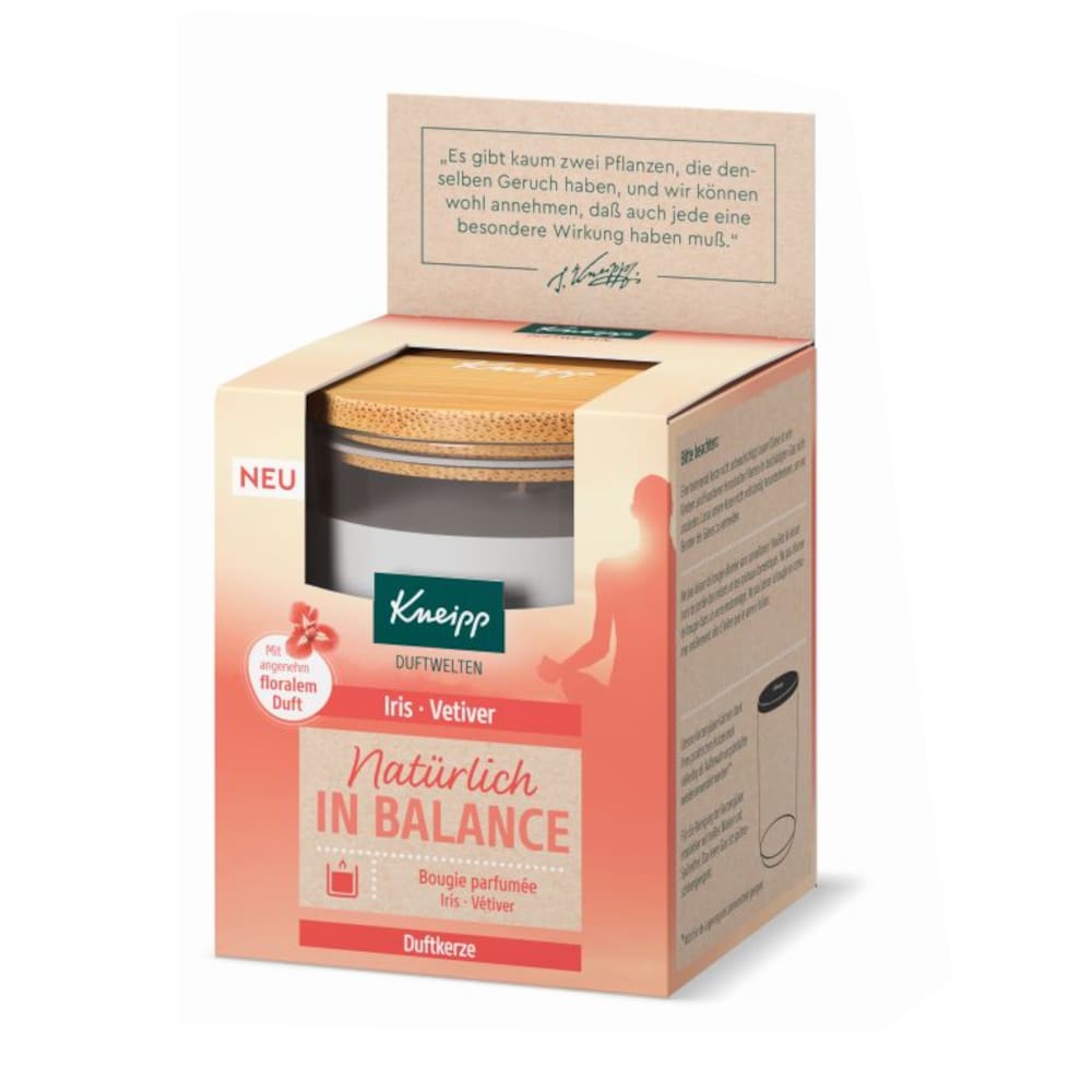 Kneipp Duftkerze Natürlich in Balance 145 g
