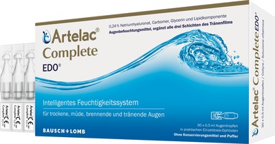 Artelac Complete EDO Augentropfen für trockene Augen 30X0.5 ml Augentropfen