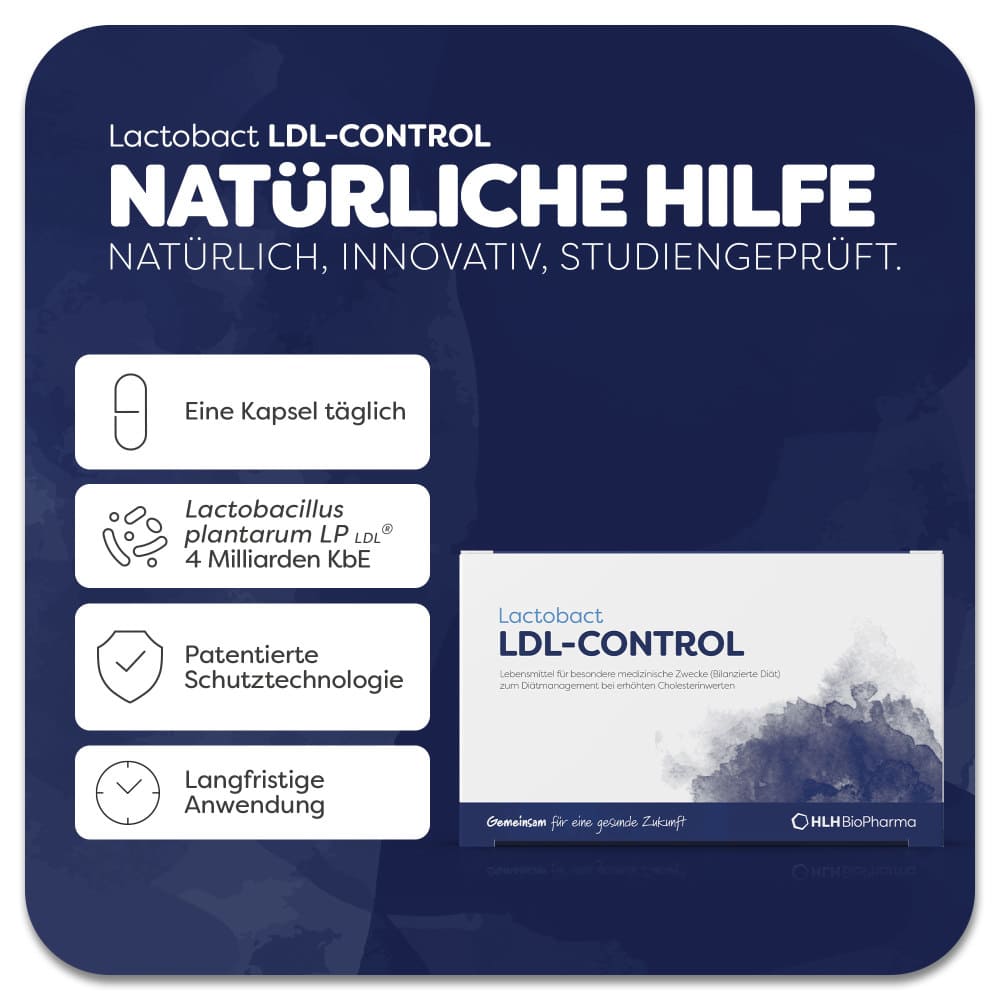 LACTOBACT LDL-Control magensaftresistente Kapseln 30 St Kapseln magensaftresistent